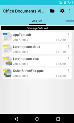 Office Documents Viewer (Free) android App screenshot 1